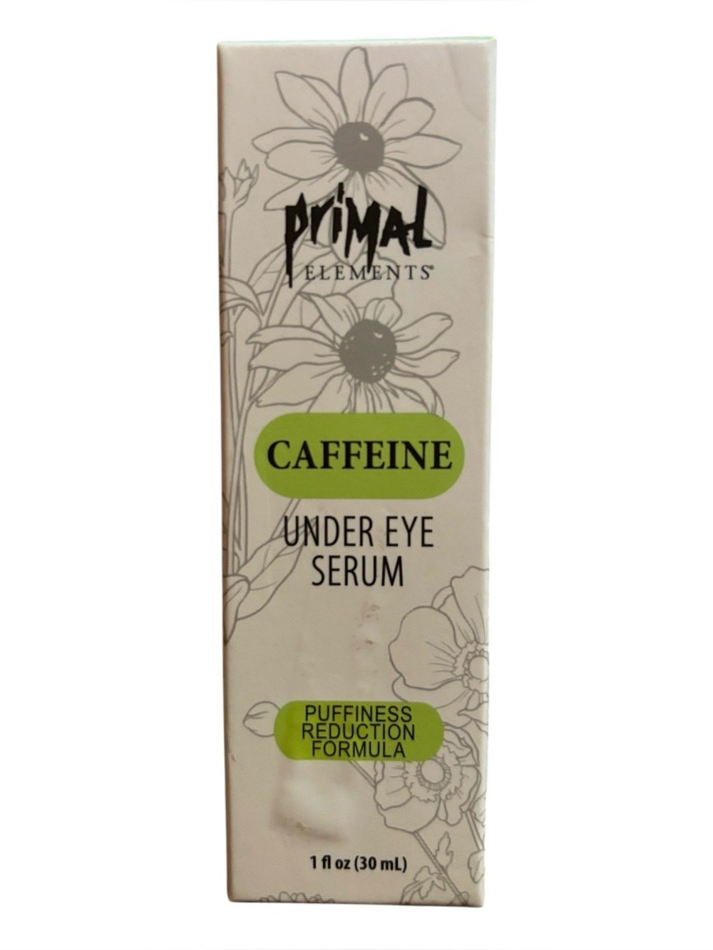 Primal Elements | CAFFEINE Under Eye Serum | Puffiness Reduction Formula NWT